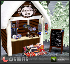 Sims 3 — Xmas Market Anatolian Gifts Stall by cemre — Xmas Market Anatolian Gifts Stall by Cemre for The Sims Resource