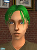 Sims 2 — Short Green Hair by Eternal Sailor Chibi — Green hair for men using an original Maxis mesh.