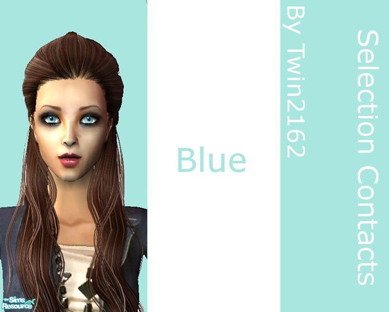 Sims 2 — Selection Contacts - Blue_1 by twin2162 — a sweet set of four colour contacts for your sim to enjoy. A Jessica