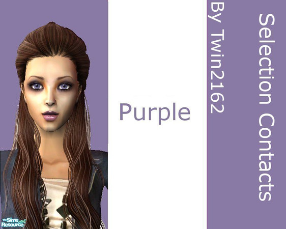 Sims 2 — Selection Contacts - Purple_3 by twin2162 — a sweet set of four colour contacts for your sim to enjoy. A Jessica