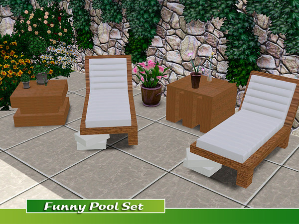 Sims 3 — Funny Pool Set by brandontr — BrandonTR@TSR