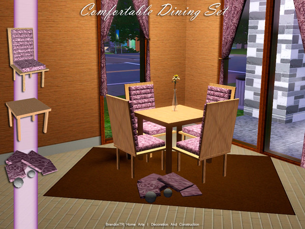 Sims 3 — Comfortable Dining Set by brandontr — BrandonTR@TSR