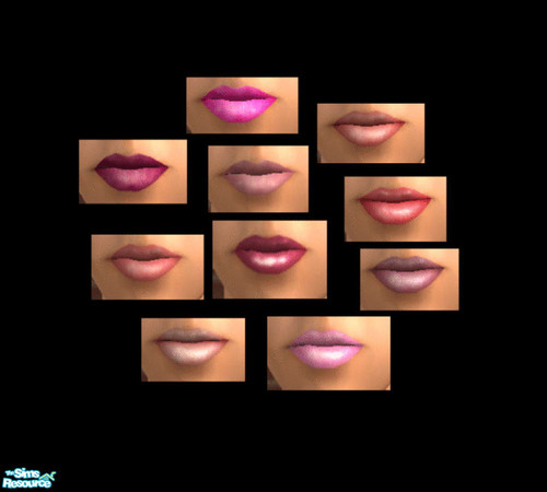 Sims 2 — Peach & Pink by elainearora — The latest lipsticks have finally arrived, they will keep your lips soft and