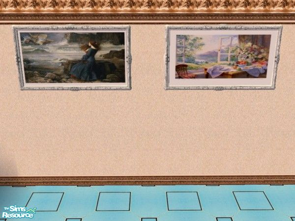 Sims 2 — Victorian Framed Prints by drewsoltesz — Two paintings from the 19th century, ideal for your Victorian homes, or