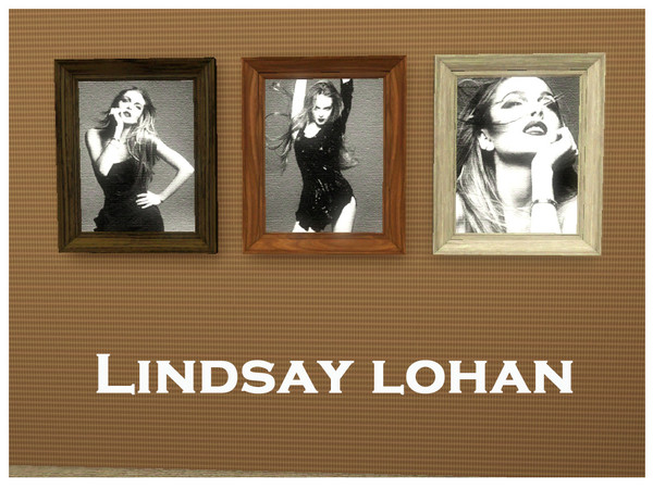 Sims 3 — Lindsay Lohan Collection by AbsintheBess — A set of retextured photographs for fans of Lindsay Lohan.