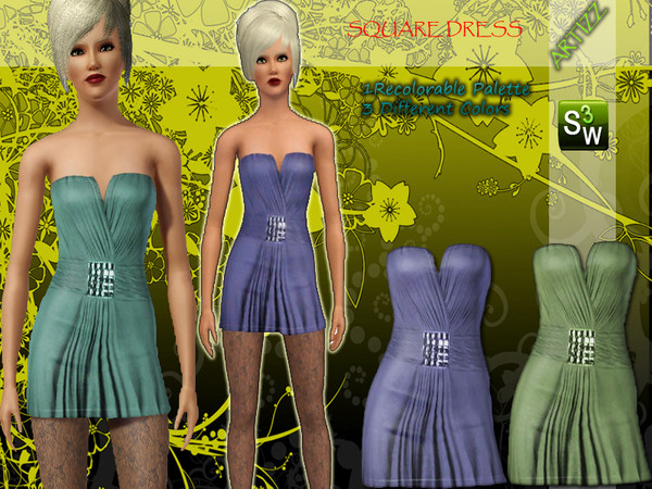 Sims 3 — Square by Artizz2 — Artizz Square Dress with Diamond.Enjoy.Happy New Year...