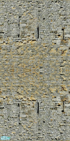 Sims 2 — Natural Old Stone Set 03 - Wall 04 by ayyuff — 