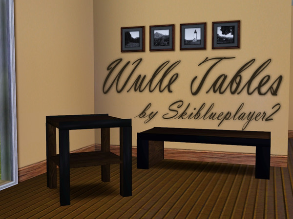 Sims 3 — Wulle Tables Set by skiblueplayer2 — This is a set of 2 new meshes.