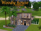 Sims 3 — Woody house. by skiblueplayer2 — The Woody House has 2 bedroom, a bathroom and a study.