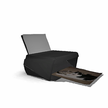 Sims 3 — Carbon Office Printer by TheNumbersWoman — What's an office without a printer? An office you can't print
