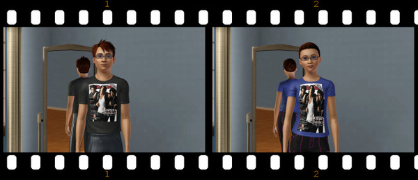 Sims 3 — Jonas Brothers Shirts by evilerci — Man and Woman's Jonas Brothers T shirt