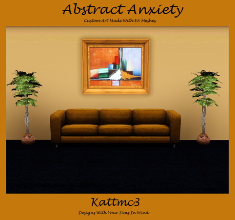 Sims 3 — Abstract Anxiety by kattmc3 — Abstract Anxiety Oil Painting. Enjoy kattmc3 TSRAA