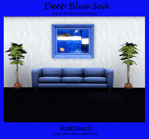 Sims 3 — Deep Blue Sea by kattmc3 — Deep Blue Sea Oil Painting. Enjoy Kattmc3 TSRAA