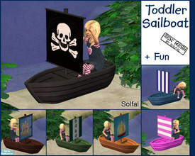 Sims 2 — Toddler Sail Boat by solfal — Let your toddler have fun in the sail boat.