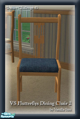 Sims 2 — VS Flutterflys Diningroom Chair 2 by Vanilla Sim — 