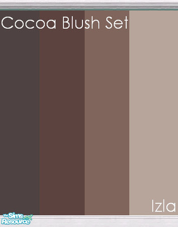 Sims 2 — Cocoa Blush Set by Izla — This is a deluxe set of 4 wall paints ready for your Sims' homes. Download and enjoy.