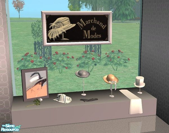 Sims 2 — Hat Shop - Hat-Table by marilu — 