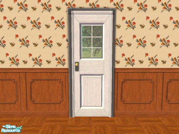 Sims 2 — Paned Door Set - Hat Door Paned1 by hatshepsut — Recolour for the OakTowne Simple Interior Door, therefore no