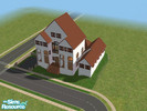 Sims 2 — Extented house by johnn — NOTE: not furnished (unlike photo 2, just an idea of how it could be furnished) Tall
