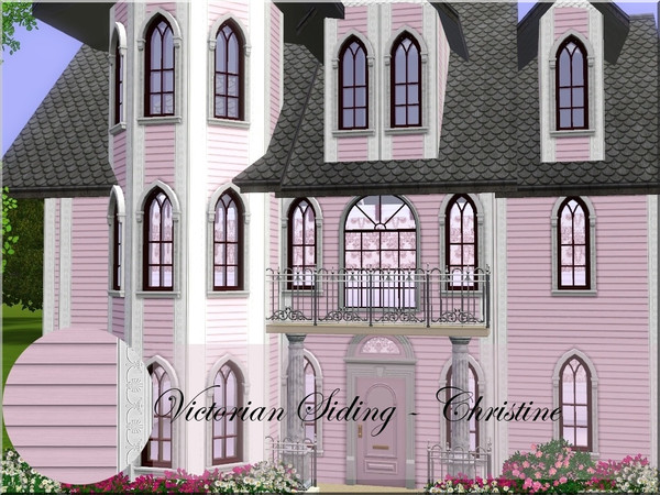 Sims 3 — Victorian Siding dv002 by cm_11778 — Victorian Siding For your Sim Homes. This is a four piece set for Victorian