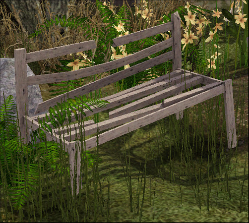 Sims 3 — Old Bench by sim_man123 — Old Bench, made by sim_man123 from TSR. TSRAA. Decorative only!
