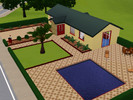 Sims 3 — Baja Dreams by spriteth — A California-style one-story house with one bedroom, 1 full bath, combined
