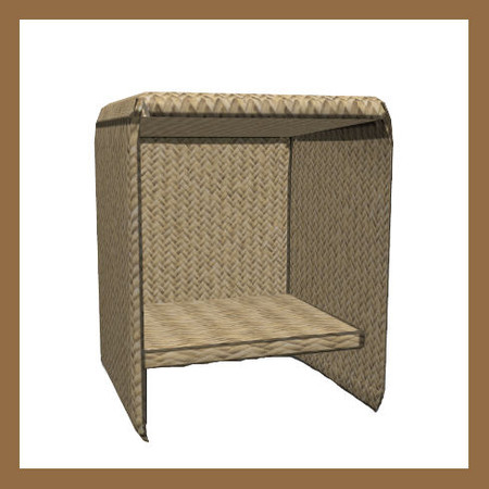 Sims 3 — Wicker End Table by rebecah — Wicker End Table by Rebecah