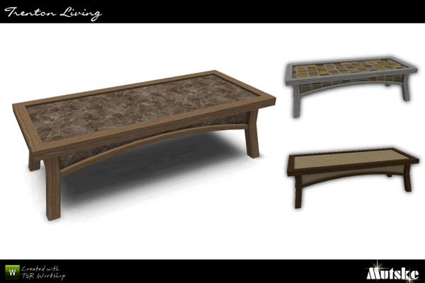 Sims 3 — Trenton Coffeetable 2x1  by Mutske — Sims2 Malin Coffeetable conversion.2 Recolorable parts. 5 Variations. Made