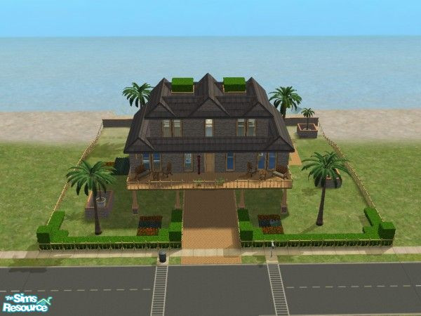 Sims 2 —  by peepie17 — Great beach house for residental use. Inside: fully furnished and decorated Outside: Fully