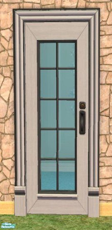 Sims 2 — D2DMullionaire Door - Black by D2Diamond — 9 new colors for your home or business.