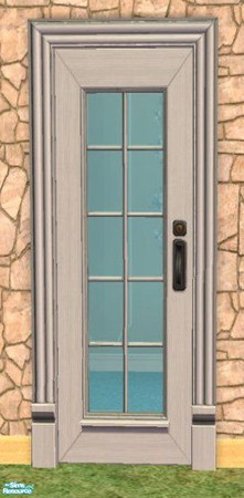 Sims 2 — D2DMullionaire Door - White by D2Diamond — 9 new colors for your home or business.