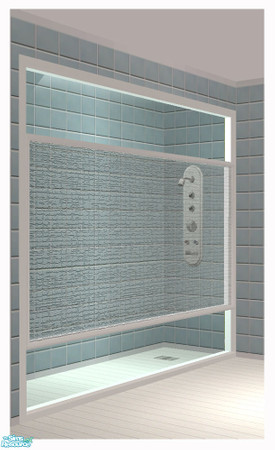 Sims 2 — MOBA Bathroom - Shower Unit Window 3tile by simtomatic — Shower Unit Window 3tile. Use the shower doors and