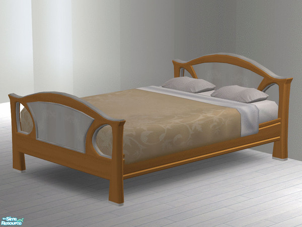 Sims 2 — Cinnamon Bedroom Set - Bed by dj_une — Part of the White Rabbit Bedroom Set.