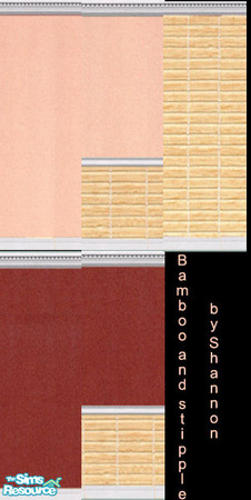 Sims 2 — Bamboo and Stipple by shannon730 — Set of five Bamboo and Stipple wallpapers.