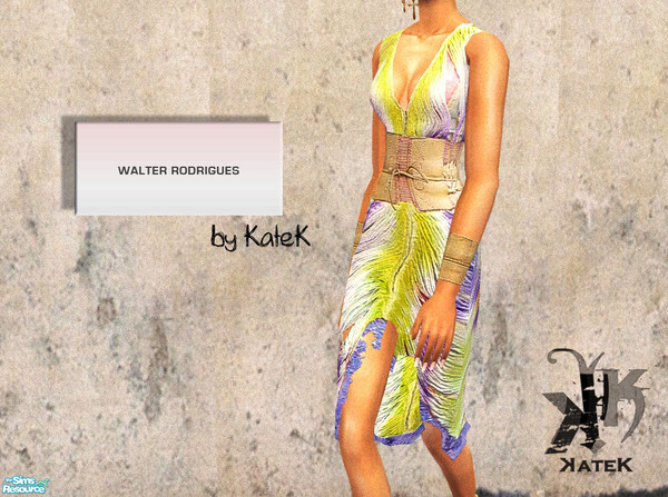 Sims 2 — Walter Rodrigues collection by K@ — The collection based on the Walter Rodrigues S/S 2008 show.