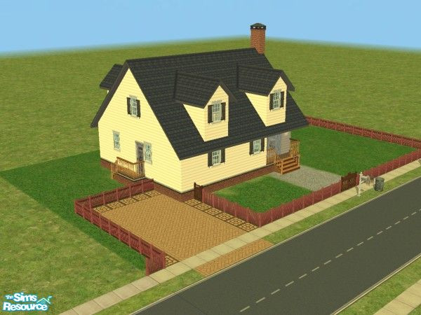 Sims 2 — Cape Cod Capri by cadiva — Based on Maxis classic Cape Cod starter home, this one has been lovingly restored to