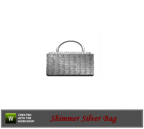 Sims 3 — Shimmer Silver Bag by mensure — Shimmer Silver Bag for stylish night. RECOLORABLE! 