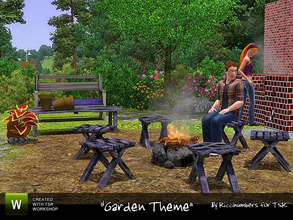 Sims 3 — Garden Theme by TheNumbersWoman — 