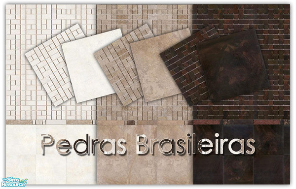 Sims 2 — Brazilian Stones by drikka_tulipa — Walls and Floors collection \"Brazilian Stones\"