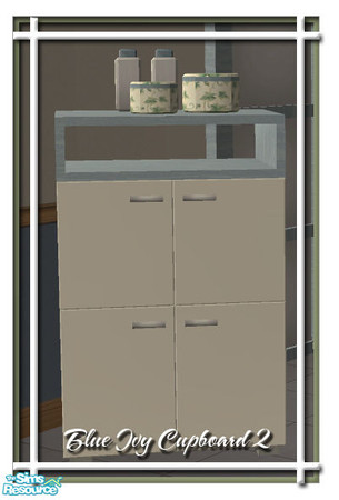Sims 2 — VS Blue Ivy Bathroom Cupboard 2 by Vanilla Sim — Still need more storage. Then this cupboard is perfect with its
