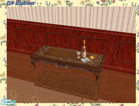 Sims 2 — Helga86 Saga Summer TC45 - Eisbaer Coffeetable by Eisbaerbonzo — Simple dark recol of Helga\'s mesh