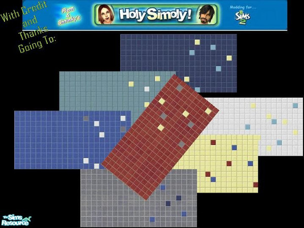 Sims 2 — Holy Simoly! Matching Tile Floor by titanicbrittanic — Thanx go out to Holy Simoly for allowing me to create