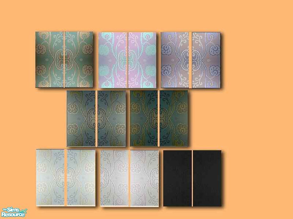 Sims 2 — The Butternut collection by freshsfs2003 — I hope you all like these walls. There are 8 pairs. Each wallpaper