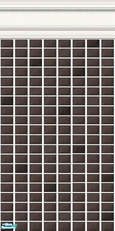 Sims 2 — Brown and Neutral Mini Tiles - Suede Mini Tiles by HollyChappell — Walls covered with mini tiles in classic
