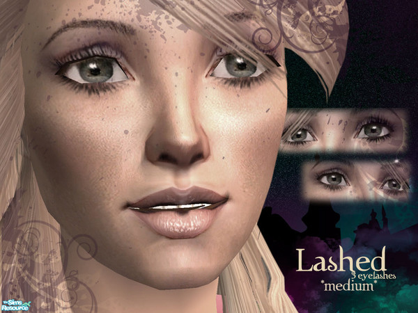 Sims 2 — Lashed - Medium by Frozen and Iced — By Frozen and Iced