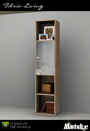 Sims 3 — Tilsia Cabinet 1x1 by Mutske — Part of the Tilsia Living. 3 Recolorable parts. 3 Variations. Made by Mutske@TSR.