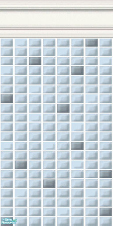 Sims 2 — Blue Mini Tiles - Bubble Mini Tiles by HollyChappell — Walls covered with mini tiles in cool and cosmopolitan