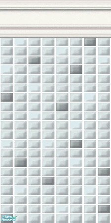 Sims 2 — Blue Mini Tiles - Frost Mini Tiles by HollyChappell — Walls covered with mini tiles in cool and cosmopolitan