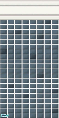 Sims 2 — Blue Mini Tiles - Oilskin Mini Tiles by HollyChappell — Walls covered with mini tiles in cool and cosmopolitan