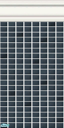 Sims 2 — Blue Mini Tiles - Prophet Mini Tiles by HollyChappell — Walls covered with mini tiles in cool and cosmopolitan